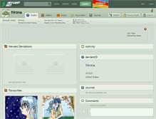 Tablet Screenshot of hirona.deviantart.com