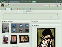 Tablet Screenshot of born-toulouse.deviantart.com
