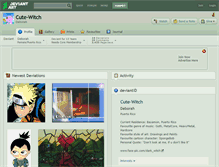 Tablet Screenshot of cute-witch.deviantart.com