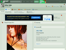 Tablet Screenshot of alice-hale.deviantart.com