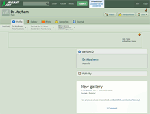 Tablet Screenshot of dr-mayhem.deviantart.com