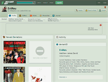 Tablet Screenshot of evilreu.deviantart.com