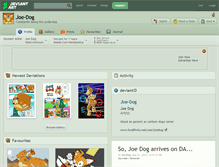 Tablet Screenshot of joe-dog.deviantart.com