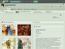 Tablet Screenshot of goldenvalentine.deviantart.com