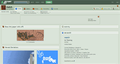 Desktop Screenshot of match.deviantart.com