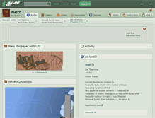 Tablet Screenshot of match.deviantart.com