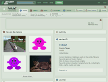 Tablet Screenshot of felicia7.deviantart.com