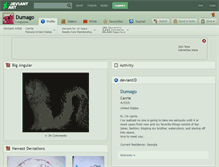 Tablet Screenshot of dumago.deviantart.com