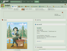 Tablet Screenshot of leodark.deviantart.com