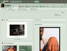 Tablet Screenshot of antisaint.deviantart.com