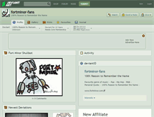 Tablet Screenshot of fortminor-fans.deviantart.com