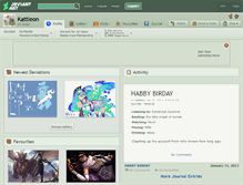 Tablet Screenshot of kattleon.deviantart.com