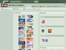 Tablet Screenshot of cutie-mark-crusaders.deviantart.com