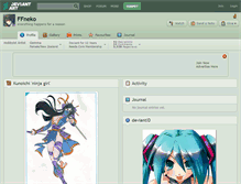 Tablet Screenshot of ffneko.deviantart.com