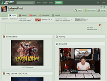 Tablet Screenshot of joshawafrost.deviantart.com