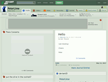 Tablet Screenshot of peterlime.deviantart.com