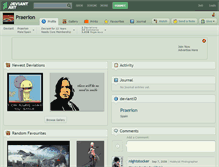 Tablet Screenshot of praerion.deviantart.com