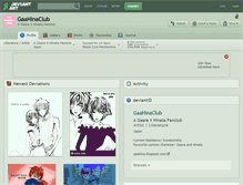 Tablet Screenshot of gaahinaclub.deviantart.com