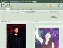 Tablet Screenshot of lamb--ox.deviantart.com