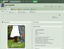 Tablet Screenshot of cucu-la-praline.deviantart.com