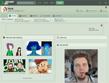 Tablet Screenshot of hcns.deviantart.com