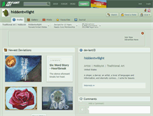 Tablet Screenshot of hiddentwilight.deviantart.com
