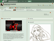 Tablet Screenshot of metalchickcrisis2040.deviantart.com