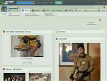 Tablet Screenshot of laserwulf.deviantart.com