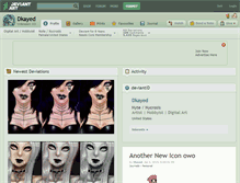 Tablet Screenshot of dkayed.deviantart.com