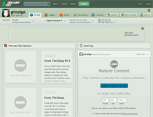 Tablet Screenshot of grtcaligal.deviantart.com