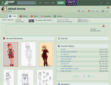 Tablet Screenshot of mikhail-somnia.deviantart.com