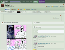 Tablet Screenshot of khalia1114.deviantart.com