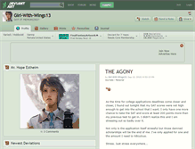 Tablet Screenshot of girl-with-wings13.deviantart.com