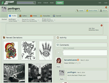 Tablet Screenshot of penfingers.deviantart.com