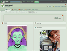 Tablet Screenshot of greenangel.deviantart.com