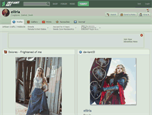 Tablet Screenshot of elliria.deviantart.com