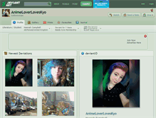 Tablet Screenshot of animeloverloveskyo.deviantart.com