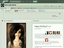 Tablet Screenshot of dark-lady-veerle.deviantart.com