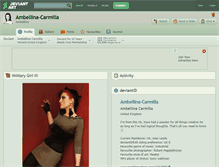 Tablet Screenshot of ambellina-carmilla.deviantart.com