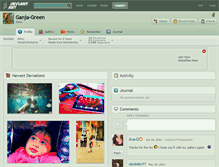 Tablet Screenshot of ganja-green.deviantart.com