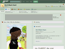 Tablet Screenshot of devil-black-heart.deviantart.com