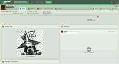 Desktop Screenshot of catgoth.deviantart.com