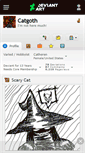 Mobile Screenshot of catgoth.deviantart.com
