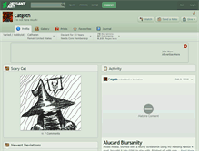 Tablet Screenshot of catgoth.deviantart.com