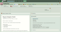 Desktop Screenshot of hayatexsayo.deviantart.com
