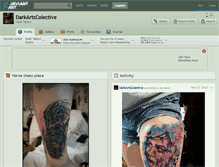 Tablet Screenshot of darkartscolective.deviantart.com