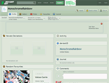 Tablet Screenshot of monochromerainbow.deviantart.com