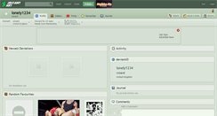 Desktop Screenshot of lonely1234.deviantart.com