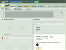 Tablet Screenshot of maydb.deviantart.com