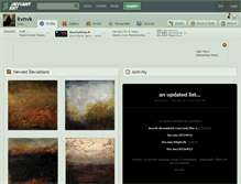 Tablet Screenshot of kvnvk.deviantart.com
